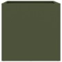 Jardinera acero verde oliva 49x47x46 cm de , Maceteros y jardineras - Ref: Foro24-841565, Precio: 49,39 €, Descuento: %