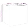 Jardinera acero verde oliva 49x47x46 cm by , Pots and planters - Ref: Foro24-841565, Price: 48,62 €, Discount: %