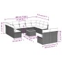 Set de sofás de jardín 12 piezas cojines ratán sintético negro by , Garden sets - Ref: Foro24-3223886, Price: 599,11 €, Disco...
