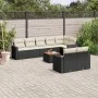 Set de sofás de jardín 8 piezas y cojines ratán sintético negro by , Garden sets - Ref: Foro24-3224208, Price: 542,99 €, Disc...