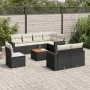 Set de sofás de jardín 8 piezas y cojines ratán sintético negro de , Conjuntos de jardín - Ref: Foro24-3224215, Precio: 545,2...