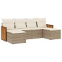 Juego de sofás jardín con cojines 6 pzas ratán sintético beige by , Garden sets - Ref: Foro24-3260301, Price: 418,47 €, Disco...