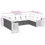 Gartensofa-Set, 9-teilig, mit Kissen, aus synthetischem Rattan in Beige. von , Gartensets - Ref: Foro24-3260357, Preis: 643,9...