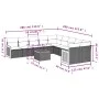 Set de sofás de jardín 11 pzas y cojines ratán sintético negro by , Garden sets - Ref: Foro24-3260439, Price: 637,39 €, Disco...