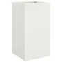 Blumenkübel aus weißem Stahl, 42x38x75 cm. von , Töpfe und Pflanzgefäße - Ref: Foro24-841578, Preis: 75,98 €, Rabatt: %