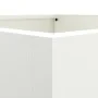 Blumenkübel aus weißem Stahl, 42x38x75 cm. von , Töpfe und Pflanzgefäße - Ref: Foro24-841578, Preis: 75,98 €, Rabatt: %