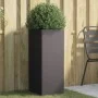 Pflanzgefäß aus schwarzem Stahl 32x29x75 cm von , Töpfe und Pflanzgefäße - Ref: Foro24-841571, Preis: 76,16 €, Rabatt: %