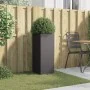 Jardinera acero negro 32x29x75 cm by , Pots and planters - Ref: Foro24-841571, Price: 76,16 €, Discount: %