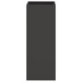 Jardinera acero negro 32x29x75 cm by , Pots and planters - Ref: Foro24-841571, Price: 80,34 €, Discount: %