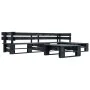 Set de muebles de palés para jardín 4 piezas madera negro de vidaXL, Conjuntos de jardín - Ref: Foro24-277424, Precio: 224,83...