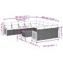 Set de sofás de jardín 12 piezas cojines ratán sintético negro by , Garden sets - Ref: Foro24-3260516, Price: 745,84 €, Disco...