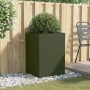 Jardinera acero verde oliva 52x48x75 cm de , Maceteros y jardineras - Ref: Foro24-841586, Precio: 80,92 €, Descuento: %