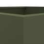 Pflanzgefäß aus olivgrünem Stahl, 52x48x75 cm. von , Töpfe und Pflanzgefäße - Ref: Foro24-841586, Preis: 82,46 €, Rabatt: %