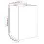 Pflanzgefäß aus olivgrünem Stahl, 52x48x75 cm. von , Töpfe und Pflanzgefäße - Ref: Foro24-841586, Preis: 77,91 €, Rabatt: %