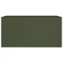 Jardinera acero verde oliva 62x30x29 cm by , Pots and planters - Ref: Foro24-841592, Price: 45,05 €, Discount: %