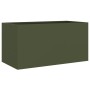 Jardinera acero verde oliva 62x30x29 cm de , Maceteros y jardineras - Ref: Foro24-841592, Precio: 45,88 €, Descuento: %