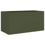 Jardinera acero verde oliva 62x30x29 cm by , Pots and planters - Ref: Foro24-841592, Price: 45,05 €, Discount: %