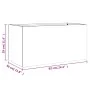 Pflanzgefäß aus olivgrünem Stahl, 62x30x29 cm. von , Töpfe und Pflanzgefäße - Ref: Foro24-841592, Preis: 45,05 €, Rabatt: %
