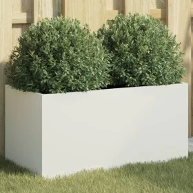 Blumenkasten aus weißem Stahl 62x30x29 cm von , Töpfe und Pflanzgefäße - Ref: Foro24-841590, Preis: 48,38 €, Rabatt: %