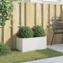 Jardinera acero blanco 62x30x29 cm by , Pots and planters - Ref: Foro24-841590, Price: 49,50 €, Discount: %