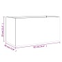 Blumenkasten aus weißem Stahl 62x30x29 cm von , Töpfe und Pflanzgefäße - Ref: Foro24-841590, Preis: 49,50 €, Rabatt: %