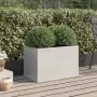 Pflanzgefäß aus silbernem Edelstahl 62x40x39 cm von , Töpfe und Pflanzgefäße - Ref: Foro24-841599, Preis: 77,40 €, Rabatt: %