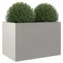 Pflanzgefäß aus silbernem Edelstahl 62x40x39 cm von , Töpfe und Pflanzgefäße - Ref: Foro24-841599, Preis: 77,40 €, Rabatt: %