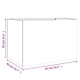 Pflanzgefäß aus silbernem Edelstahl 62x40x39 cm von , Töpfe und Pflanzgefäße - Ref: Foro24-841599, Preis: 78,43 €, Rabatt: %