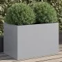 Pflanzgefäß aus verzinktem Stahl in Silber, 62x40x39 cm. von , Töpfe und Pflanzgefäße - Ref: Foro24-841600, Preis: 52,66 €, R...