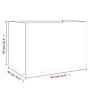 Jardinera de acero galvanizado plateado 62x40x39 cm de , Maceteros y jardineras - Ref: Foro24-841600, Precio: 52,66 €, Descue...