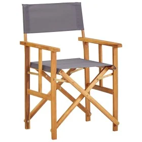 Silla de director madera maciza de acacia de vidaXL, Sillas de jardín - Ref: Foro24-45951, Precio: 63,45 €, Descuento: %