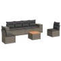 7-teiliges Gartensofa-Set mit grauen PE-Rattan-Kissen. von , Gartensets - Ref: Foro24-3257726, Preis: 405,86 €, Rabatt: %