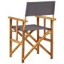Silla de director madera maciza de acacia de vidaXL, Sillas de jardín - Ref: Foro24-45951, Precio: 63,45 €, Descuento: %