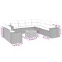 Juego de sofás jardín con cojines beige 10 pzas ratán sintético by , Garden sets - Ref: Foro24-3257843, Price: 765,39 €, Disc...
