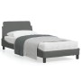 Bed frame with headboard in dark gray fabric 90x200 cm by , Beds and slatted bases - Ref: Foro24-373106, Price: 112,30 €, Dis...