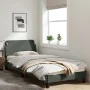 Bed frame with headboard in dark gray fabric 90x200 cm by , Beds and slatted bases - Ref: Foro24-373106, Price: 102,40 €, Dis...