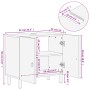Armario de lavabo para baño madera maciza de acacia 62x33x58 cm de , Tocadores de baño - Ref: Foro24-358231, Precio: 159,48 €...