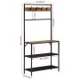 Perchero madera maciza mango y hierro 90x35x180 cm by , Hat and coat racks - Ref: Foro24-358568, Price: 96,33 €, Discount: %