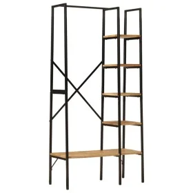 Perchero con ruedas madera maciza mango y hierro 90x40x190 cm by , Hat and coat racks - Ref: Foro24-358577, Price: 98,89 €, D...