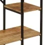Massivholz-Kleiderständer mit Rädern aus Mangoholz und Eisen, 90x40x190 cm. von , Hut- und Garderobenständer - Ref: Foro24-35...