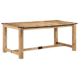 Mesa de comedor madera maciza de mango 180x90x75 cm