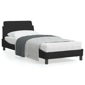 Bettgestell mit schwarzem Samtkopfteil 80x200 cm von , Betten und Lattenroste - Ref: Foro24-373074, Preis: 91,57 €, Rabatt: %