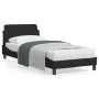 Bed frame with black velvet headboard 80x200 cm by , Beds and slatted bases - Ref: Foro24-373074, Price: 108,62 €, Discount: %