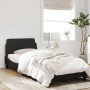 Bed frame with black velvet headboard 80x200 cm by , Beds and slatted bases - Ref: Foro24-373074, Price: 108,62 €, Discount: %