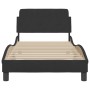 Bed frame with black velvet headboard 80x200 cm by , Beds and slatted bases - Ref: Foro24-373074, Price: 108,62 €, Discount: %