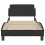 Estructura de cama con cabecero de terciopelo negro 80x200 cm de , Camas y somieres - Ref: Foro24-373074, Precio: 91,55 €, De...