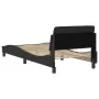 Bettgestell mit schwarzem Samtkopfteil 80x200 cm von , Betten und Lattenroste - Ref: Foro24-373074, Preis: 91,55 €, Rabatt: %