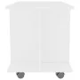 Weißer TV-Schrank aus Holzwerkstoff mit Rollen, 80 x 40 x 45 cm von vidaXL, TV-Möbel - Ref: Foro24-800189, Preis: 54,84 €, Ra...
