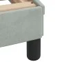 Light gray velvet bed frame with headboard 90x200 cm by , Beds and slatted bases - Ref: Foro24-373112, Price: 115,23 €, Disco...