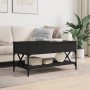 Mesa de centro madera de ingeniería y metal negro 100x50x50 cm by , Coffee table - Ref: Foro24-845356, Price: 84,91 €, Discou...
